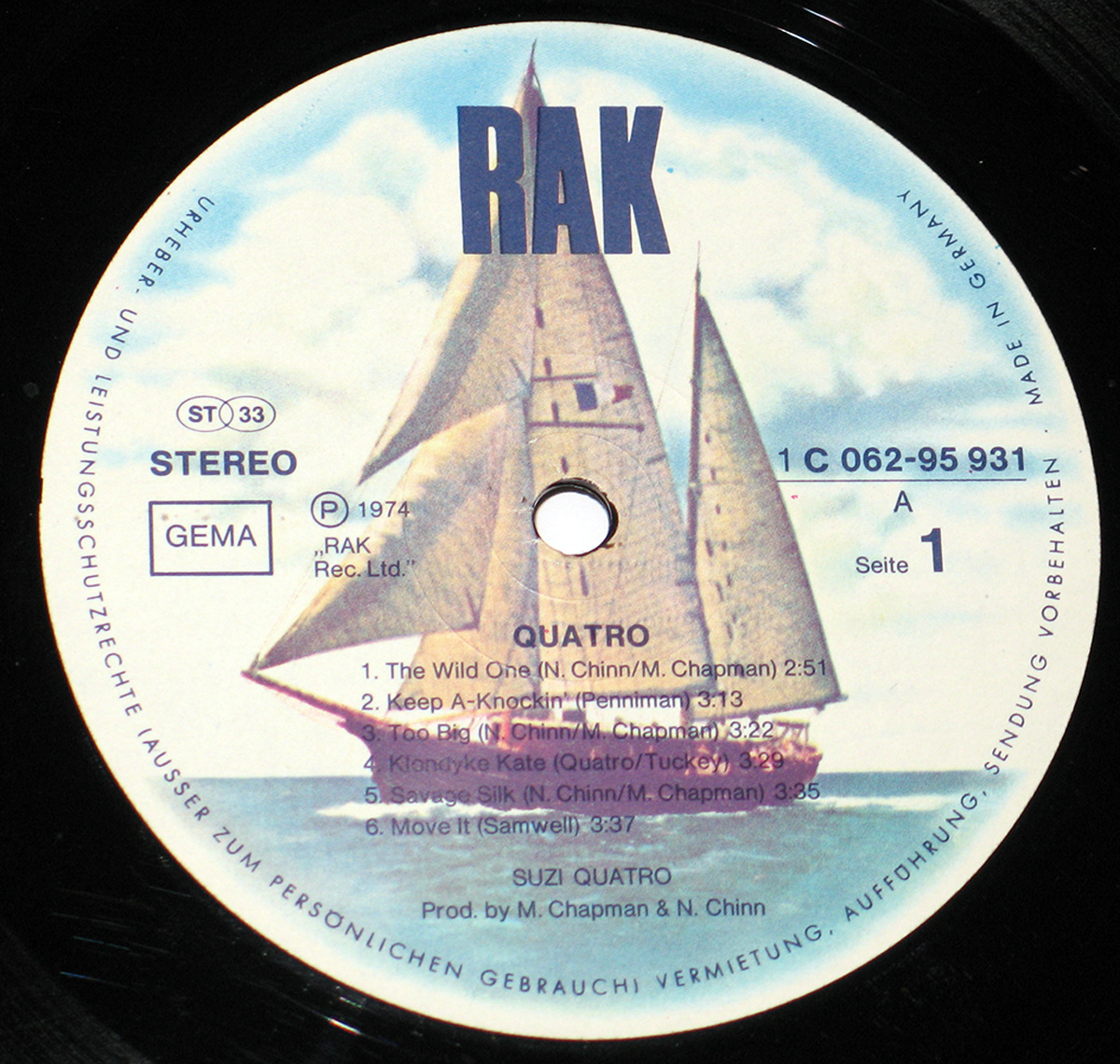 SUZI QUATRO - QUATRO Wild One Too Big Devil Gate Drive